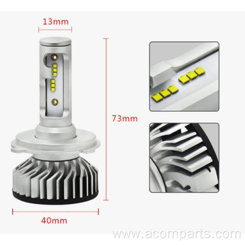 LED Headlights For Cars Super Silent ZES Chips